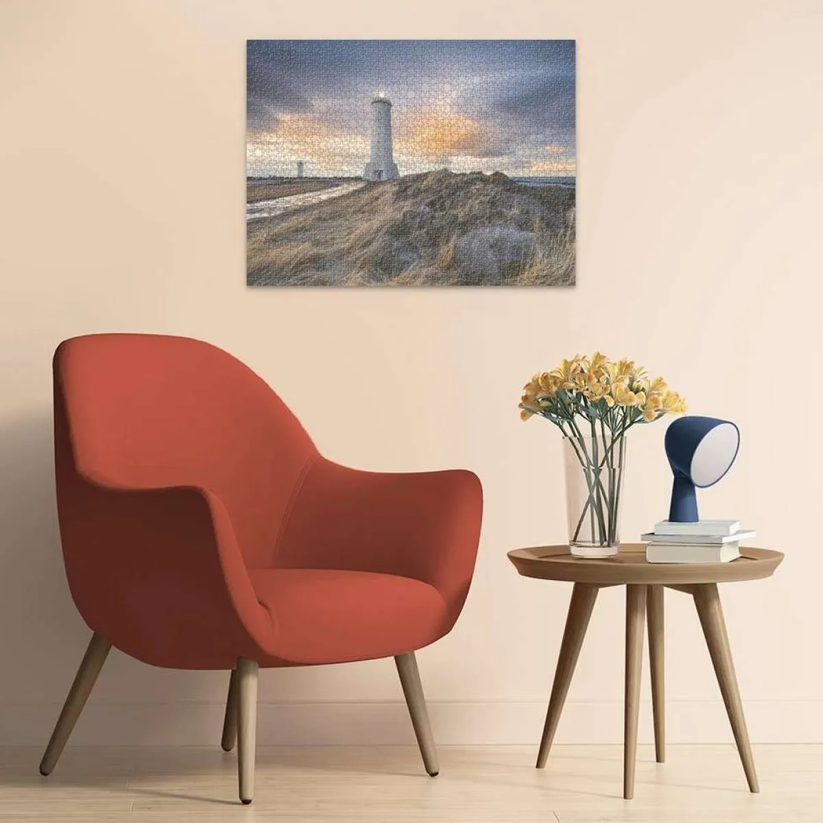 Ravensburger Landschappen|1500-1999<De vuurtoren van Akranes - Ijsland - puzzel van 1500 stukjes