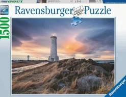 Ravensburger Landschappen|1500-1999<De vuurtoren van Akranes - Ijsland - puzzel van 1500 stukjes