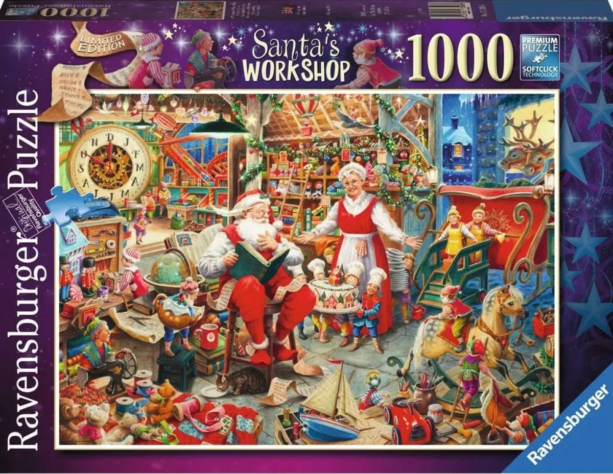 Ravensburger Kunst En Cultuur|1000-1499<De werkplaats van de Kerstman - puzzel van 1000 stukjes