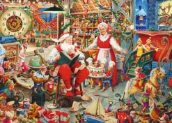 Ravensburger Kunst En Cultuur|1000-1499<De werkplaats van de Kerstman - puzzel van 1000 stukjes