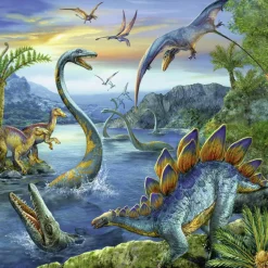 Kinderen Ravensburger Dieren|Legpuzzels<Dinosauriërs - 3 x 49 stukjes