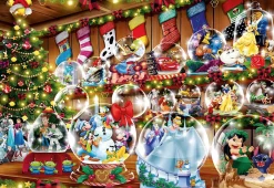 Ravensburger Disney, Pixar, Marvel|Tekening<Disney - Sneeuwbollen kerst - 1000 stukjes