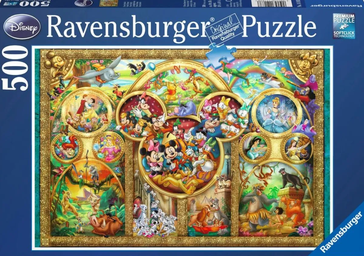 Ravensburger Disney, Pixar, Marvel|Tekening<Disney familie - 500 stukjes