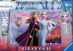 Kinderen Ravensburger Disney, Pixar, Marvel|Legpuzzels<Disney Frozen - Glitter - puzzel van 100 stukjes