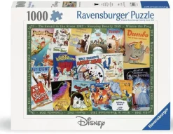 Ravensburger Disney, Pixar, Marvel|Kunst En Cultuur<Disney Vintage Posters - 1000 stukjes - Exclusiviteit
