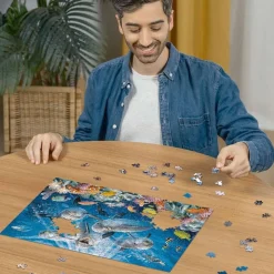 Ravensburger Dieren|500-999<Dolfijnen in het koraalrif - puzzle van 500 stukjes