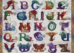 Ravensburger Fantasy|1000-1499<Drakenalfabet - puzzel van 1000 stukjes