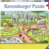Kinderen Ravensburger Dieren|Legpuzzels<Een dag in de dierentuin - 2 puzzels van 24 stukjes
