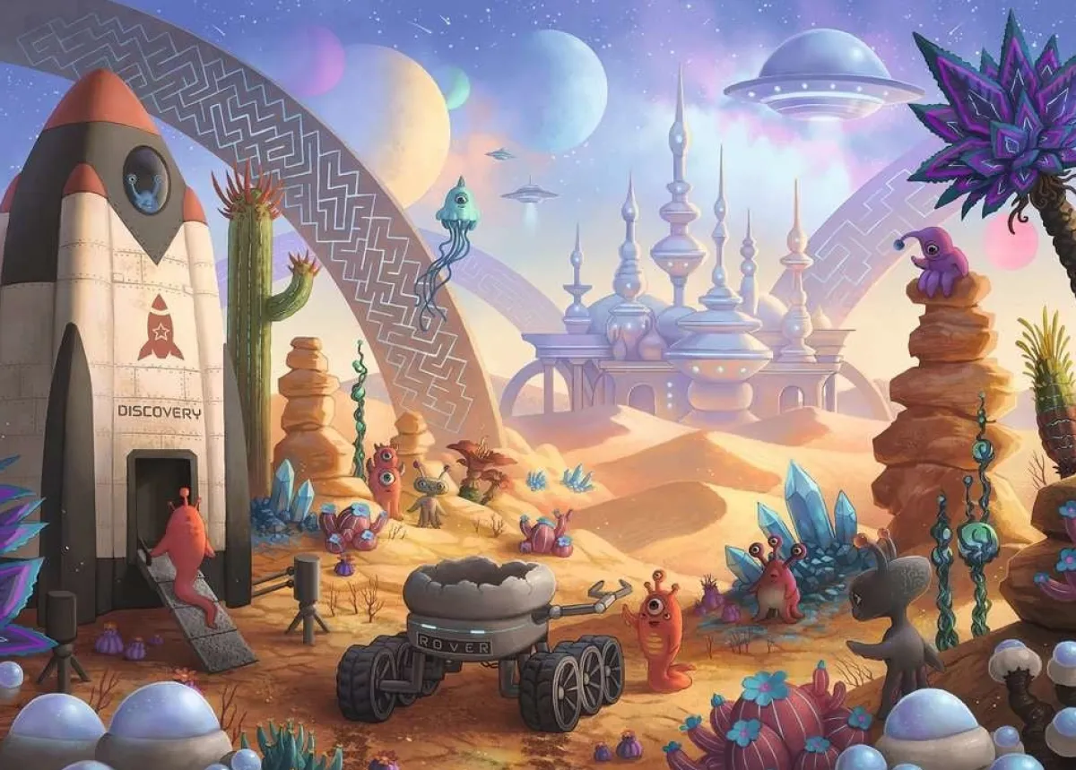 Ravensburger Fantasy|100-499<Escape Puzzel Kids: Space Missie - 368 stukjes
