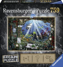 Ravensburger Fantasy|Astrologie & Wereldkaarten<Escape Puzzel 4: De onderzeeër - 759 stukjes