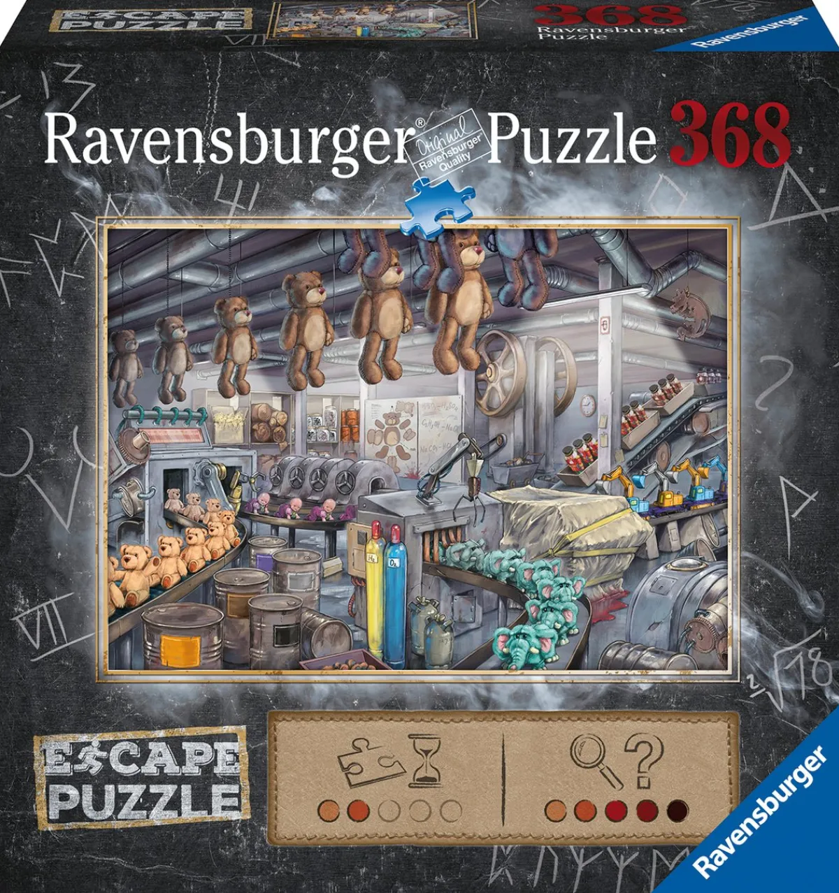 Ravensburger Fantasy|Dieren<Escape Puzzel: De speelgoedfabriek - 368 stukjes