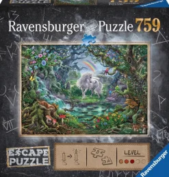 Ravensburger Fantasy|Dieren<Escape Puzzel 9: De eenhoorn - 759 stukjes