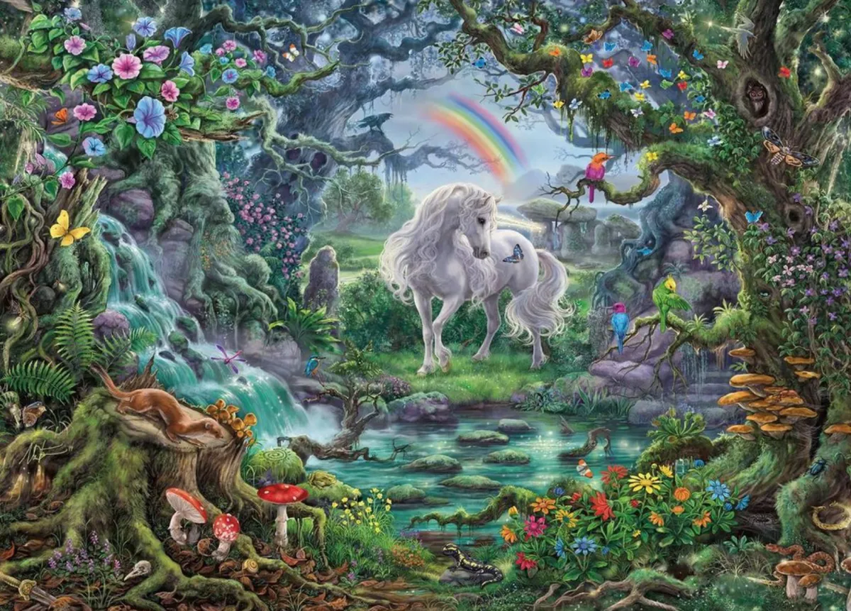 Ravensburger Fantasy|Dieren<Escape Puzzel 9: De eenhoorn - 759 stukjes