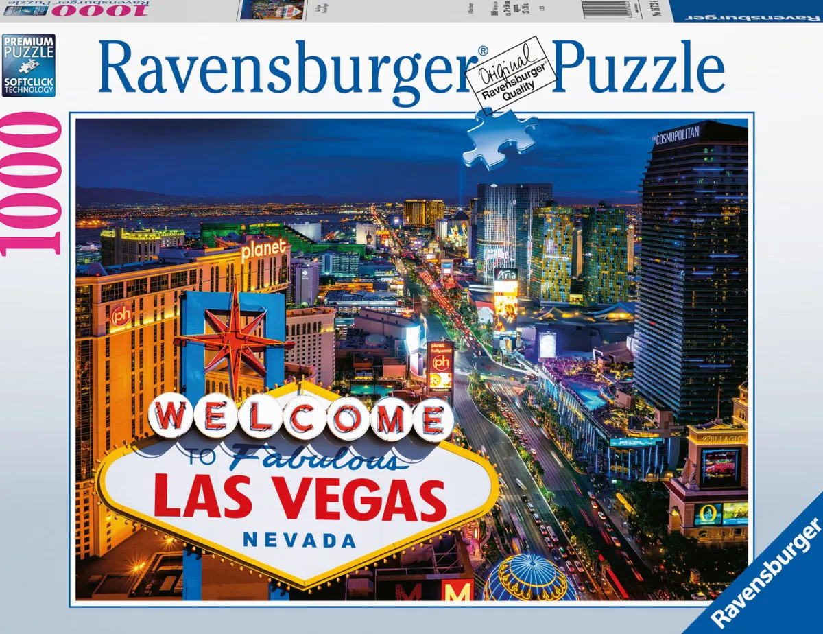 Ravensburger Steden En Gebouwen|1000-1499<Fabulous Las Vegas - Legpuzzel van 1000 stukjes
