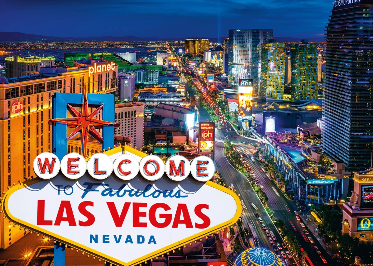 Ravensburger Steden En Gebouwen|1000-1499<Fabulous Las Vegas - Legpuzzel van 1000 stukjes