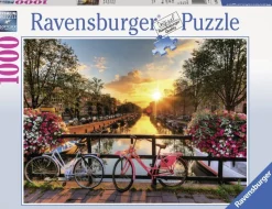 Ravensburger Kunst En Cultuur|Steden En Gebouwen<Fietsen in Amsterdam - puzzel van 1000 stukjes