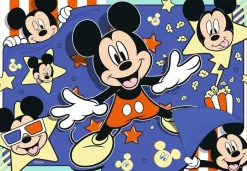 Kinderen Ravensburger Disney, Pixar, Marvel|Tekening<Filmster Mickey - 2 puzzels van 24 stukjes