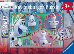 Kinderen Ravensburger Disney, Pixar, Marvel|Legpuzzels<Frozen 2 - Olaf - 2 puzzels van 12 stukjes