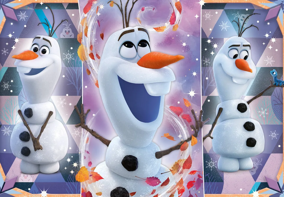 Kinderen Ravensburger Disney, Pixar, Marvel|Legpuzzels<Frozen 2 - Olaf - 2 puzzels van 12 stukjes