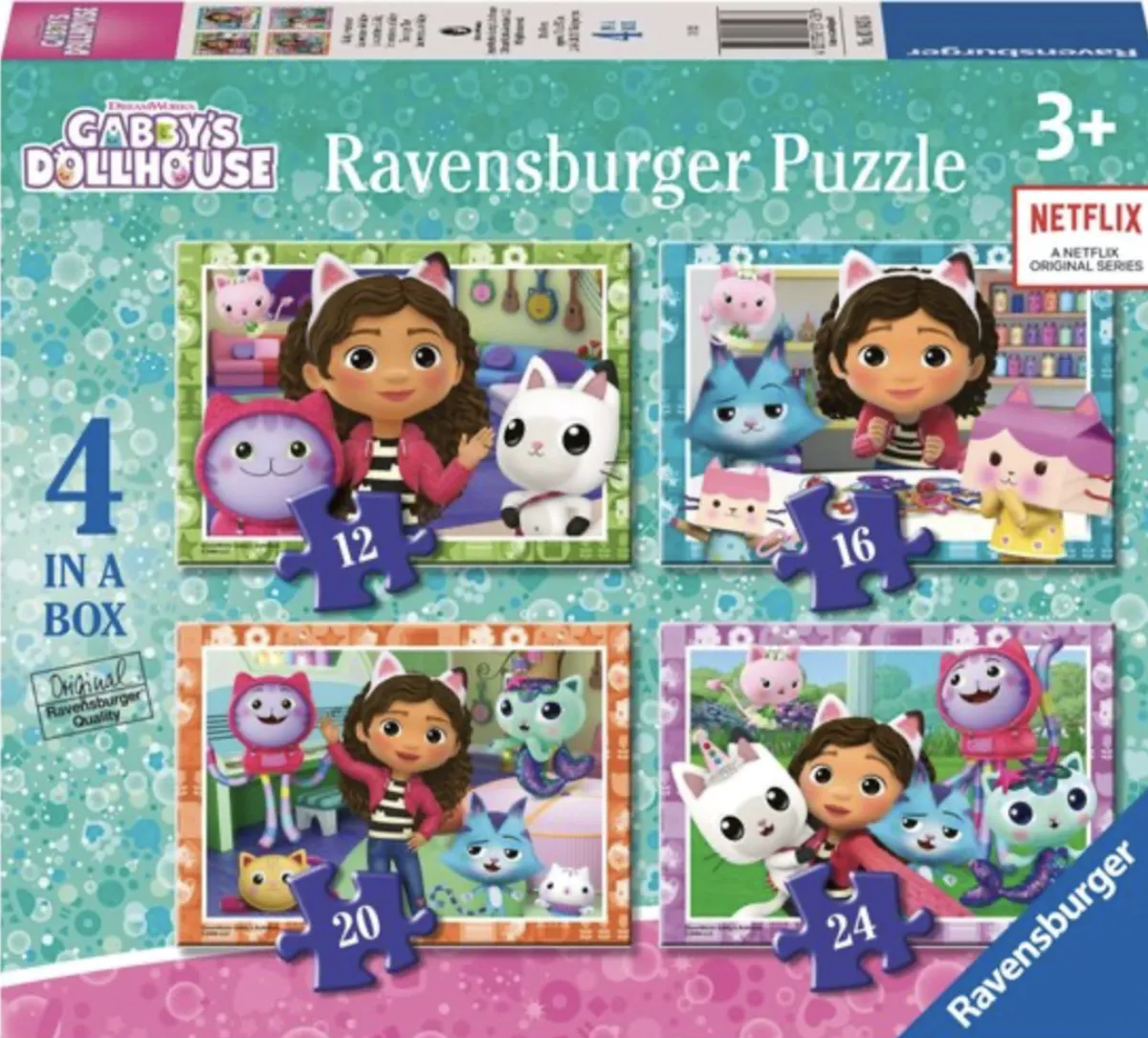 Kinderen Ravensburger Disney, Pixar, Marvel|Legpuzzels<Gabby's Dollhouse - 12+16 +20 +24 stukjes
