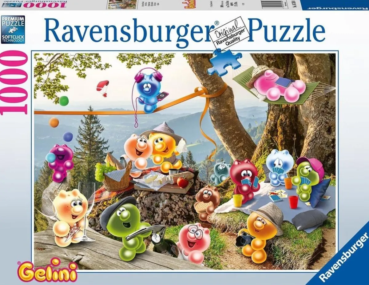 Ravensburger Disney, Pixar, Marvel|Tekening<Gelini - Bij de picknick - puzzel 1000 stukjes