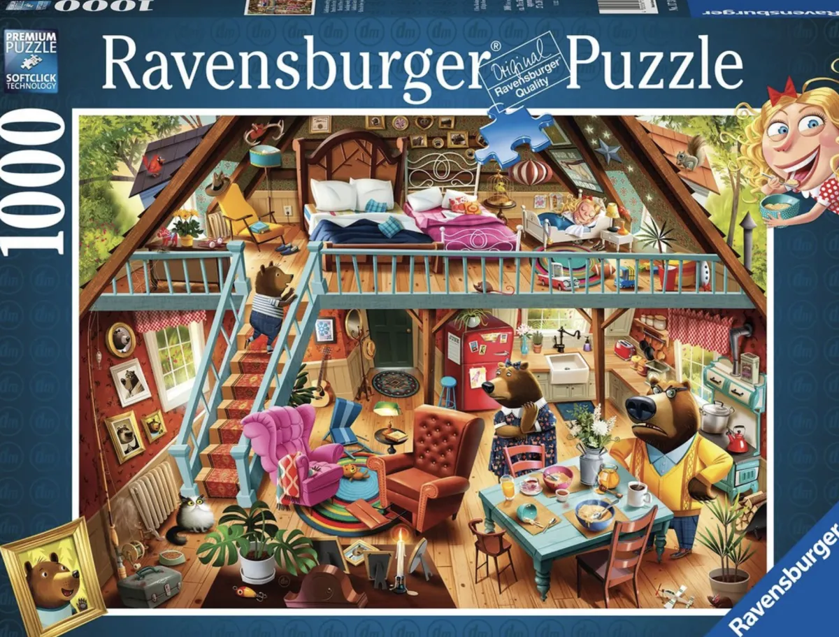 Ravensburger Disney, Pixar, Marvel|Tekening<Goudlokje is betrapt - Dean MacAdam - puzzel van 1000 stukjes
