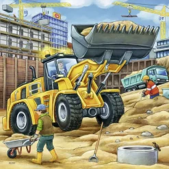 Kinderen Ravensburger Tekening|Legpuzzels<Grote bouwvoertuigen - 3 x 49 stukjes