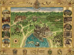 Ravensburger Disney, Pixar, Marvel|1500-1999<Harry Potter - Hogwarts Map - puzzel van 1500 stukjes