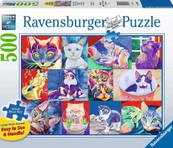 Ravensburger Tekening|Dieren<Hello Kitty Cat - 500 XL stukjes