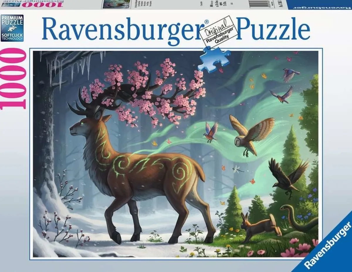 Ravensburger Dieren|Landschappen<Hert van de lente - puzzel van 1000 stukjes