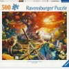 Kinderen Ravensburger Fantasy|Tekening<Het bos van Excalibur - puzzel van 500 stukjes