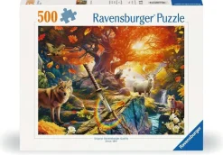 Kinderen Ravensburger Fantasy|Tekening<Het bos van Excalibur - puzzel van 500 stukjes