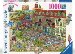 Ravensburger Tekening|Steden En Gebouwen<Het Hotel - Ray Nicholson - puzzel van 1000 stukjes