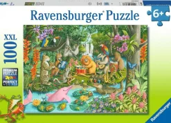 Kinderen Ravensburger Tekening|Dieren<Het jungle-orkest - puzzel van 100 stukjes