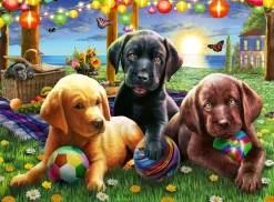 Kinderen Ravensburger Dieren|Legpuzzels<Honden picknick - puzzel van 100 stukjes