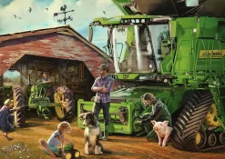 Ravensburger Landschappen|1000-1499<John Deere Toen en Nu - 1000 stukjes