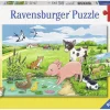 Kinderen Ravensburger Dieren|Legpuzzels<Jonge dieren op het platteland - 2 x 12 stukjes