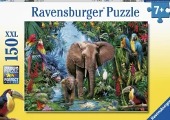 Kinderen Ravensburger Dieren|Legpuzzels<Jungle Olifanten - puzzel van 150 stukjes