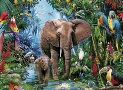 Kinderen Ravensburger Dieren|Legpuzzels<Jungle Olifanten - puzzel van 150 stukjes