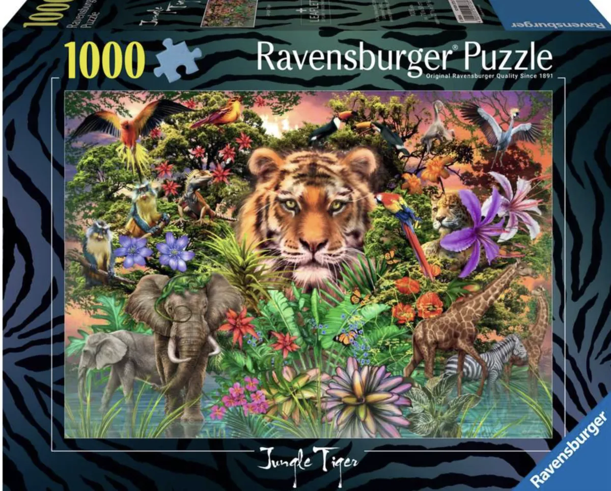 Ravensburger Dieren|1000-1499<Jungle Tiger - puzzel van 1000 stukjes