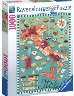Ravensburger Astrologie & Wereldkaarten|1000-1499<Kaart van Italië - Zoetigheden - 1000 stukjes