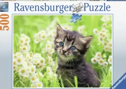 Kinderen Ravensburger Dieren|Legpuzzels<Katje in de wei - puzzel van 500 stukjes