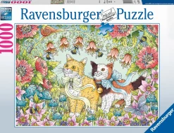 Ravensburger Tekening|Dieren<Kattenvriendschap - puzzel van 1000 stukjes