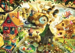 Ravensburger Tekening|Kunst En Cultuur<Kijk uit kleine biggetjes! - Dean MacAdam - puzzel van 1000 stukjes
