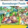 Kinderen Ravensburger Tekening|Legpuzzels<Kleine Prinsessen - 3 puzzels van 49 stukjes