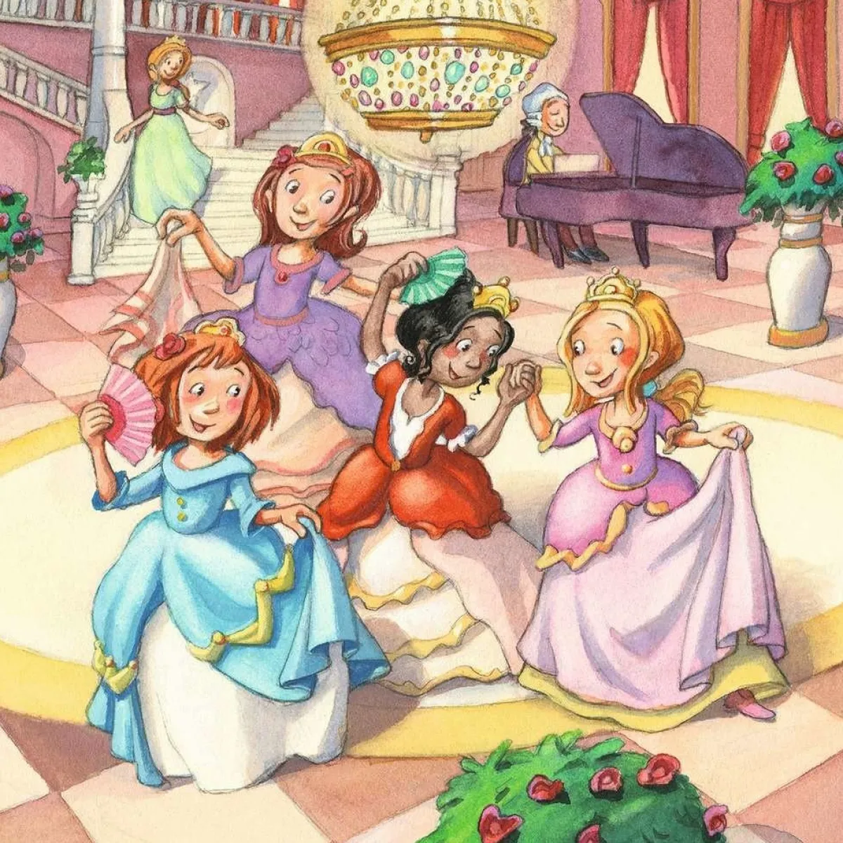 Kinderen Ravensburger Tekening|Legpuzzels<Kleine Prinsessen - 3 puzzels van 49 stukjes
