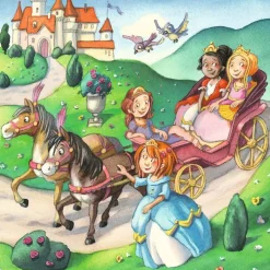 Kinderen Ravensburger Tekening|Legpuzzels<Kleine Prinsessen - 3 puzzels van 49 stukjes