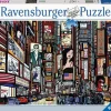 Ravensburger Tekening|Steden En Gebouwen<Kleurrijk New York - puzzel van 1000 stukjes