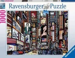 Ravensburger Tekening|Steden En Gebouwen<Kleurrijk New York - puzzel van 1000 stukjes