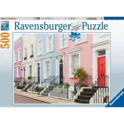 Kinderen Ravensburger Legpuzzels|Steden En Gebouwen<Kleurrijke stadshuizen in Londen - puzzel van 500 stukjes